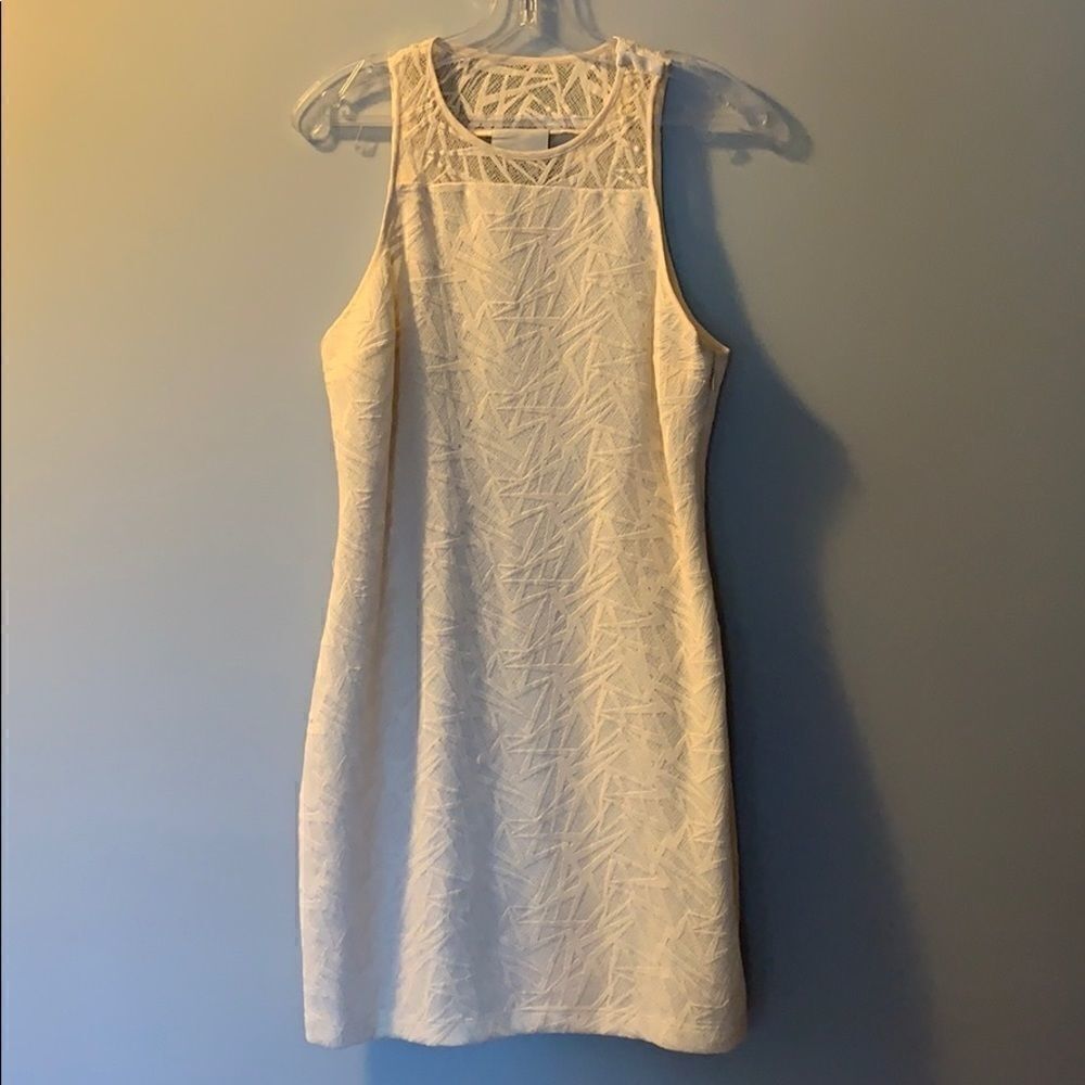 Addison Off White Shattered Dress Size Large
